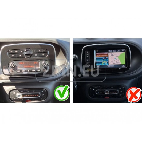 SMART Fortwo, Forfour - 9" МУЛТИМЕДИЯ / Навигация android 16